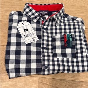 Black and White Checkered Shirt by